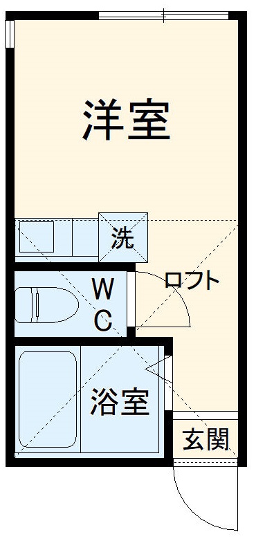 ユナイト石川町ジョルジーニョの間取り