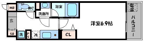 クローバー・ビュー上本町の間取り