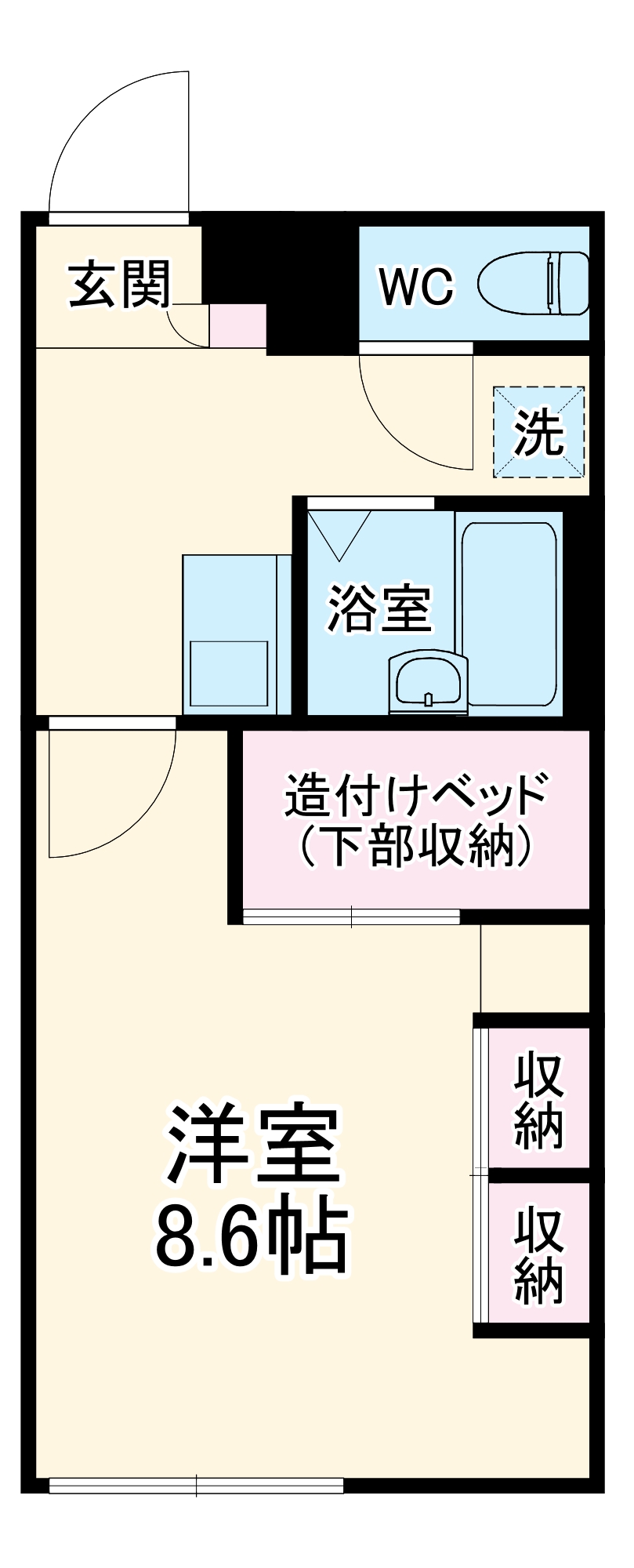 レオパレスシンフォニー成東の間取り