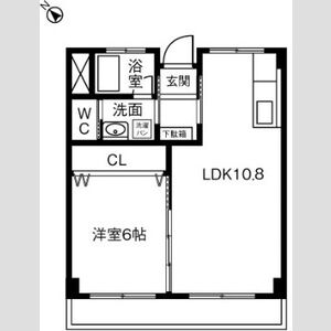 南荘マンションの間取り
