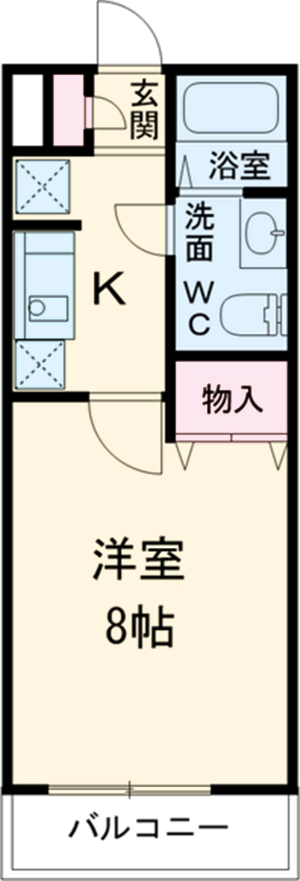 エトワールマンション岩瀬の間取り