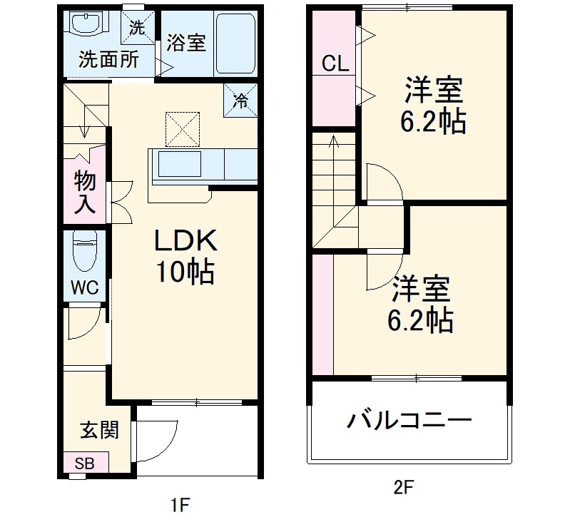 Lien Clair Ⅱの間取り