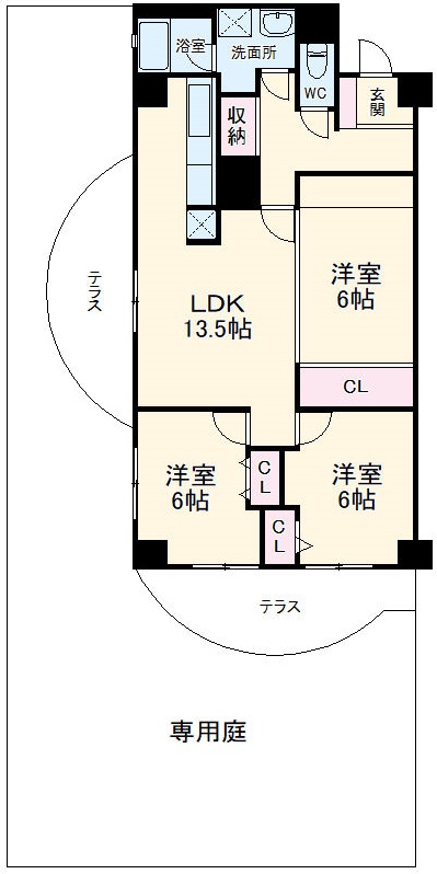 イトーピア稲毛マンションの間取り
