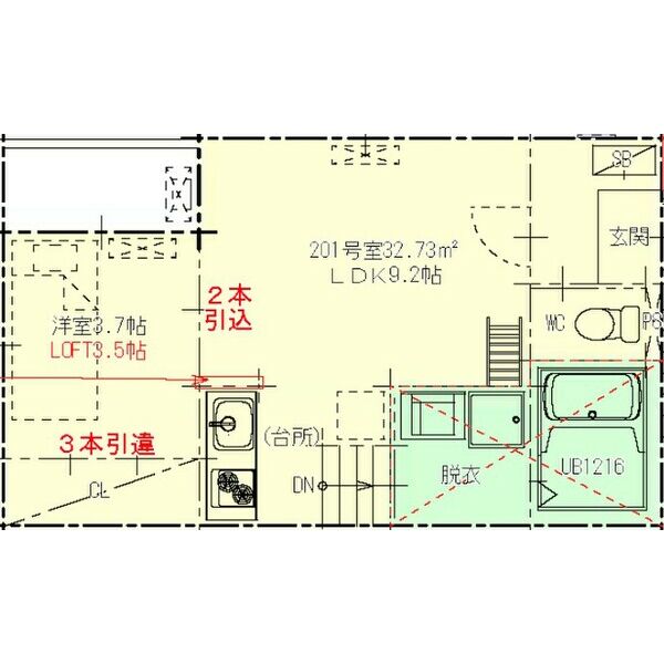 Urban Heim NAKAMURAの間取り