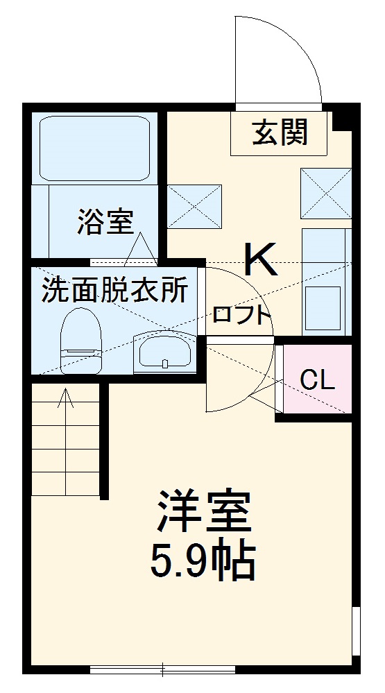 パプリカさがみ野・201号室の間取り