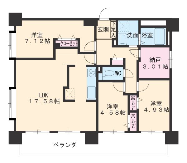 グラート岡崎の間取り