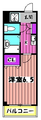 クオリ下総中山の間取り
