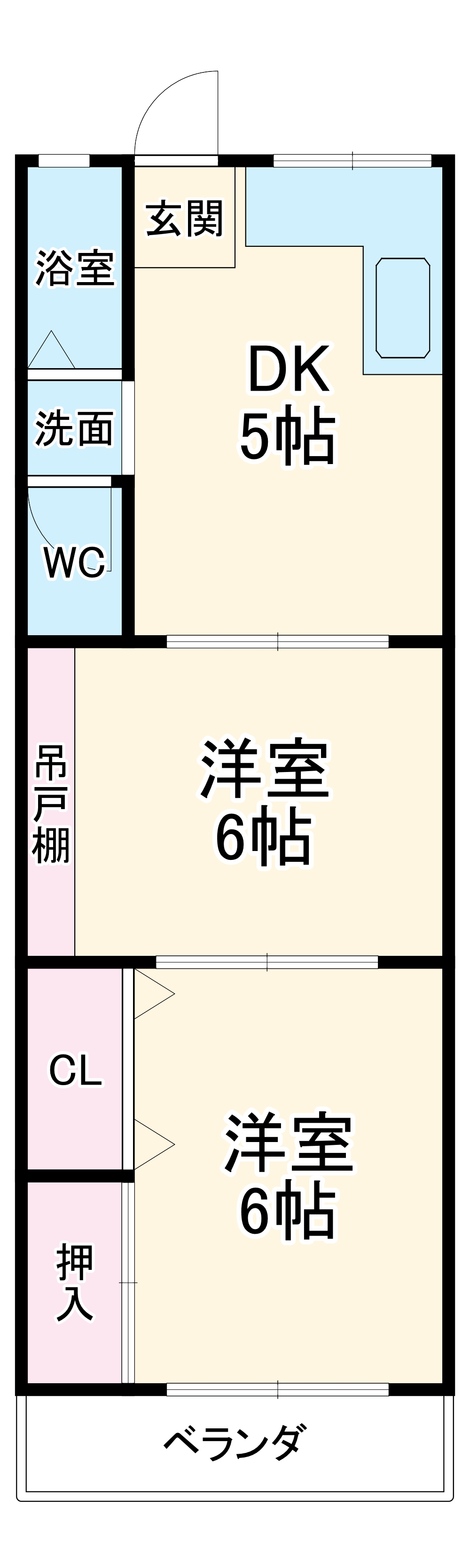 藤栄ハイツの間取り