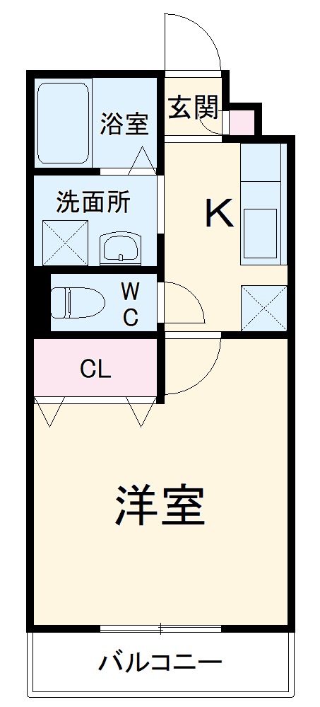アンプルール リーブル すみれⅡの間取り