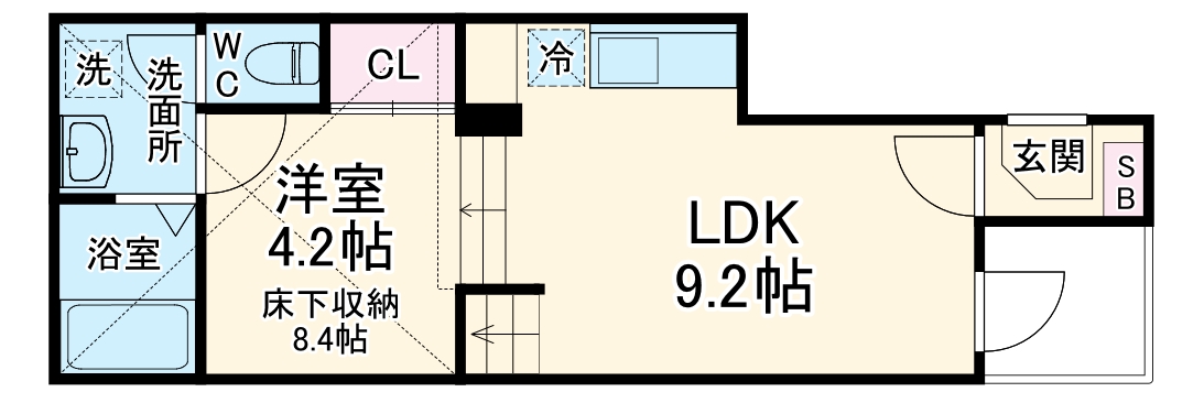 エスポワール中村の間取り
