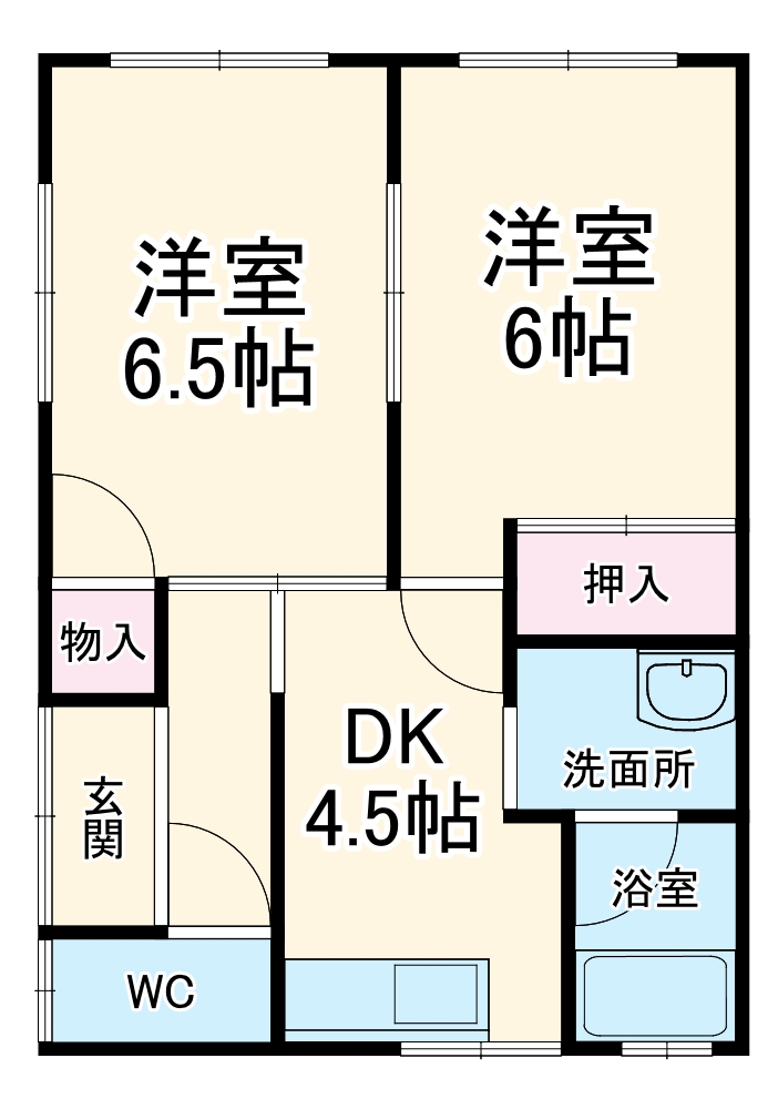 村田貸家・1号室の間取り