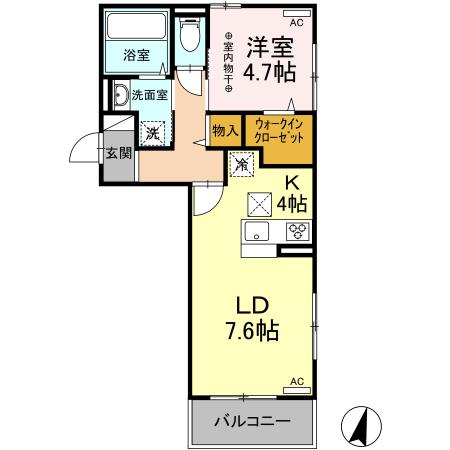 エスポワール稲口の間取り