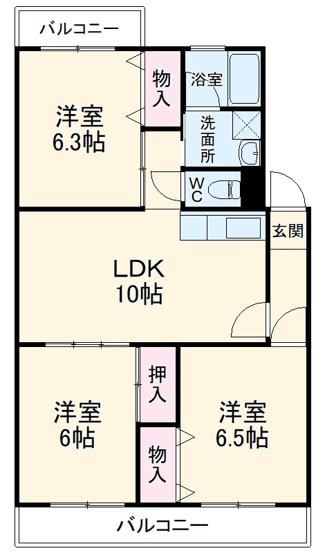 ファミールの間取り