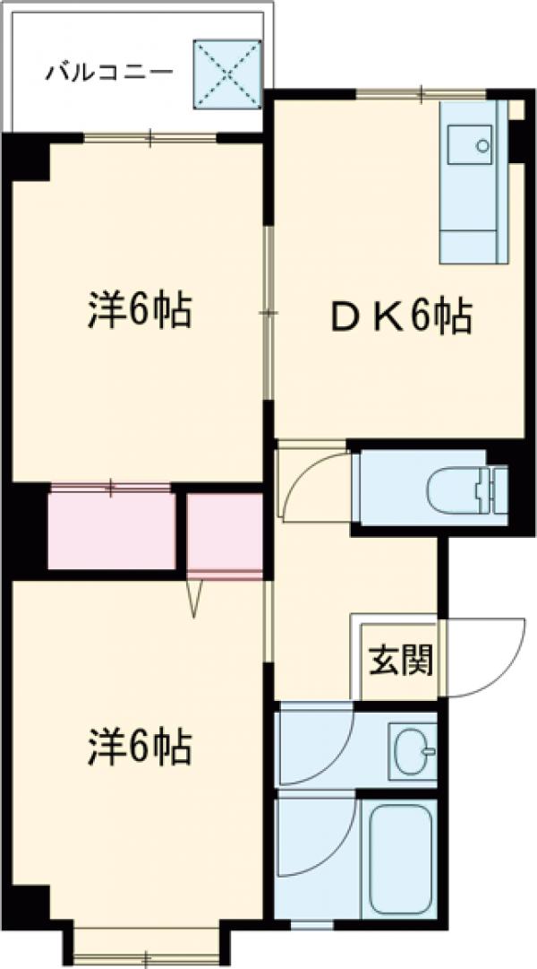 コーポ湯浅の間取り
