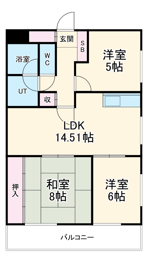 ユニーブル原央の間取り