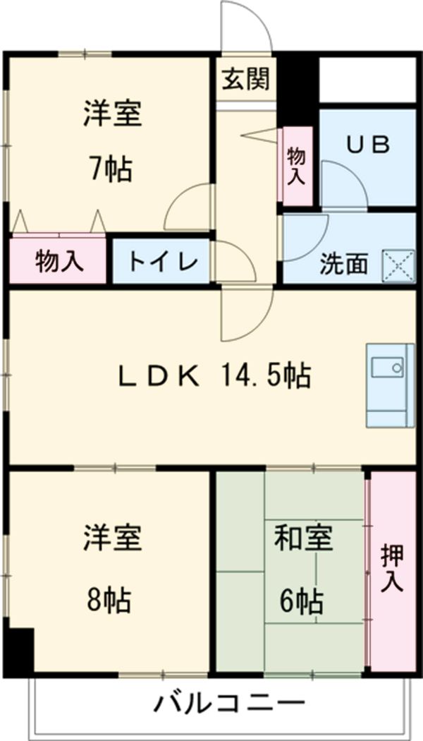 ユニーブル原央の間取り