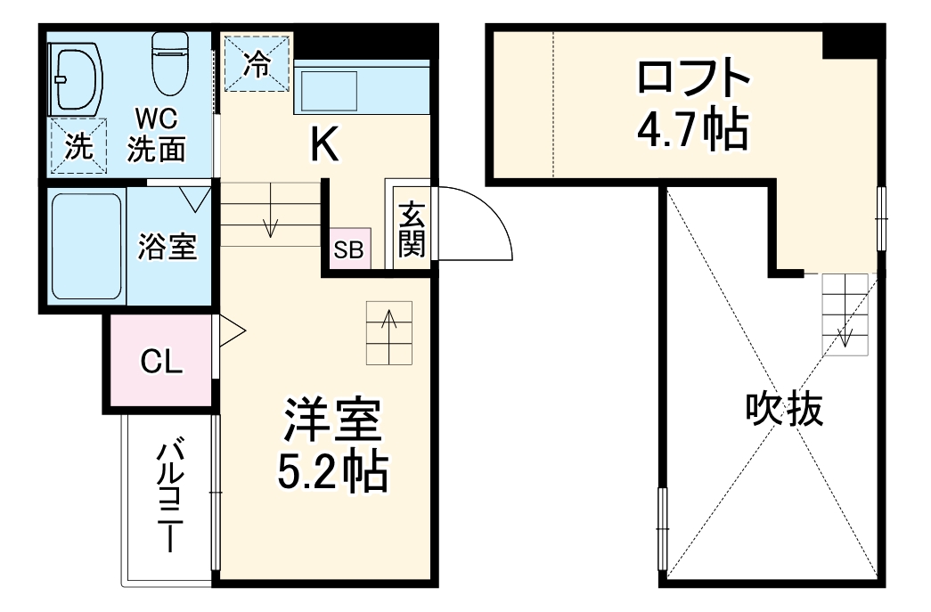 CRASTINE芝町の間取り