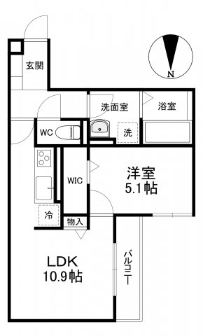 スペチアーレ放出東の間取り