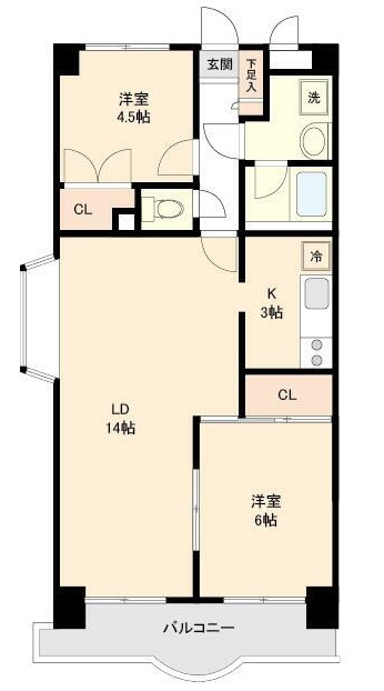 TEK藤沢ハイツの間取り