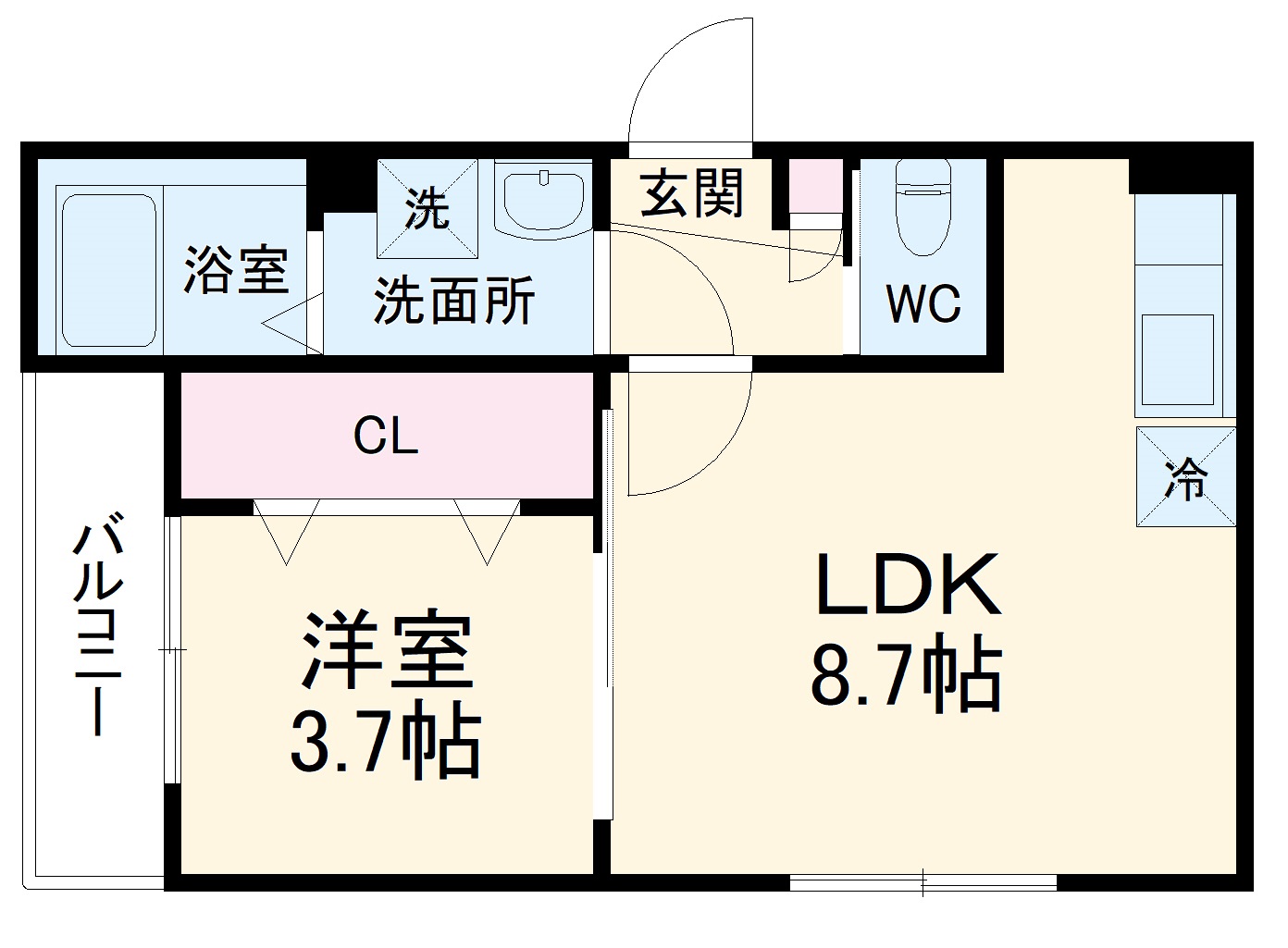 AJ南柏SOUTHⅢの間取り