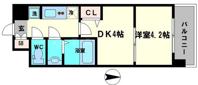 ビガーポリス346京橋Ⅱの間取り