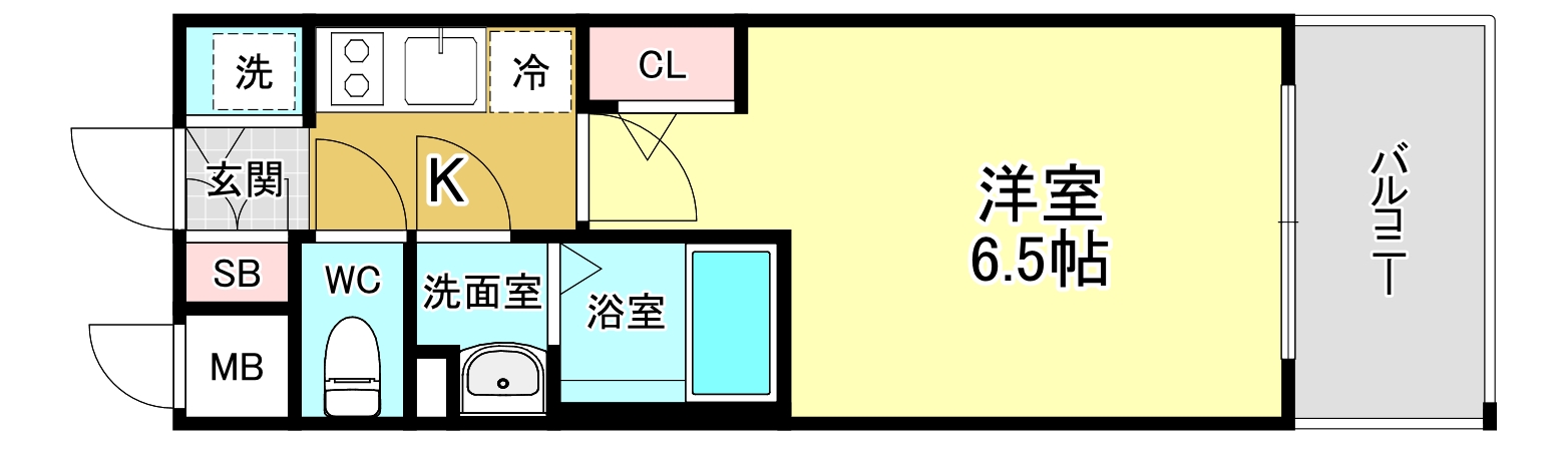 エスリード大阪プライムゲートの間取り
