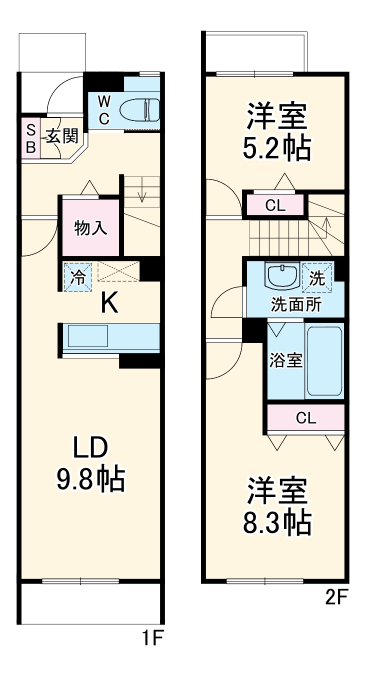 アムールSⅡの間取り