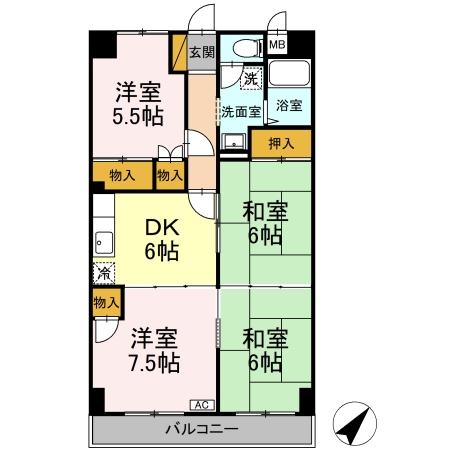 ユナイテッドマンションの間取り
