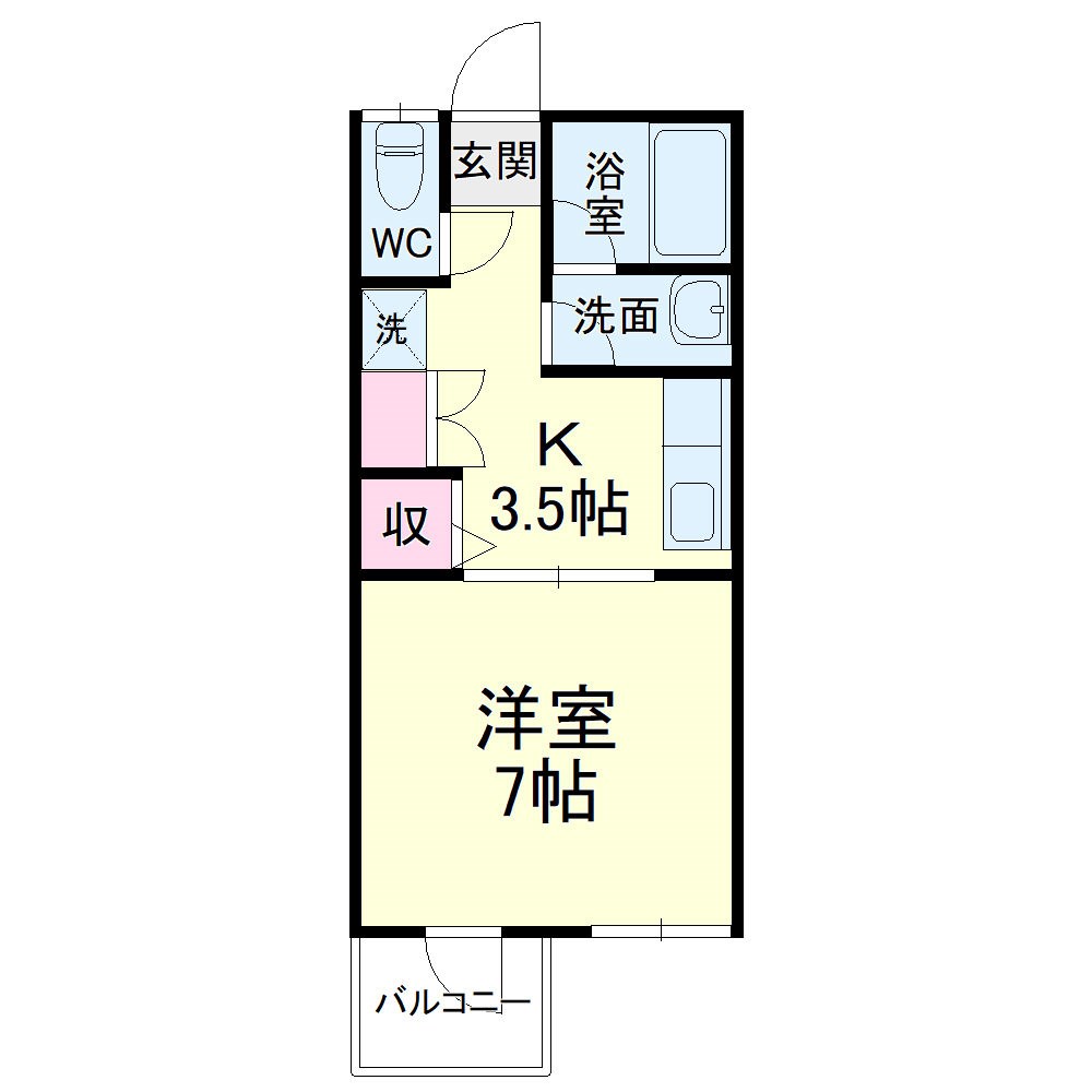 半田ビレッジ9号棟の間取り