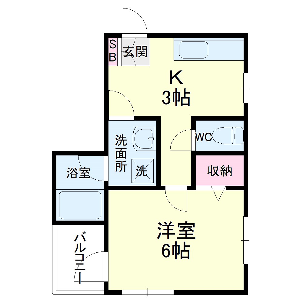 半田ビレッジ１１号棟の間取り