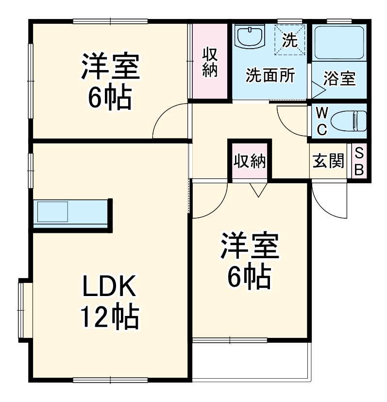 コーポエグゼの間取り
