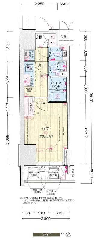 プレサンス福島吉野ミナージの間取り