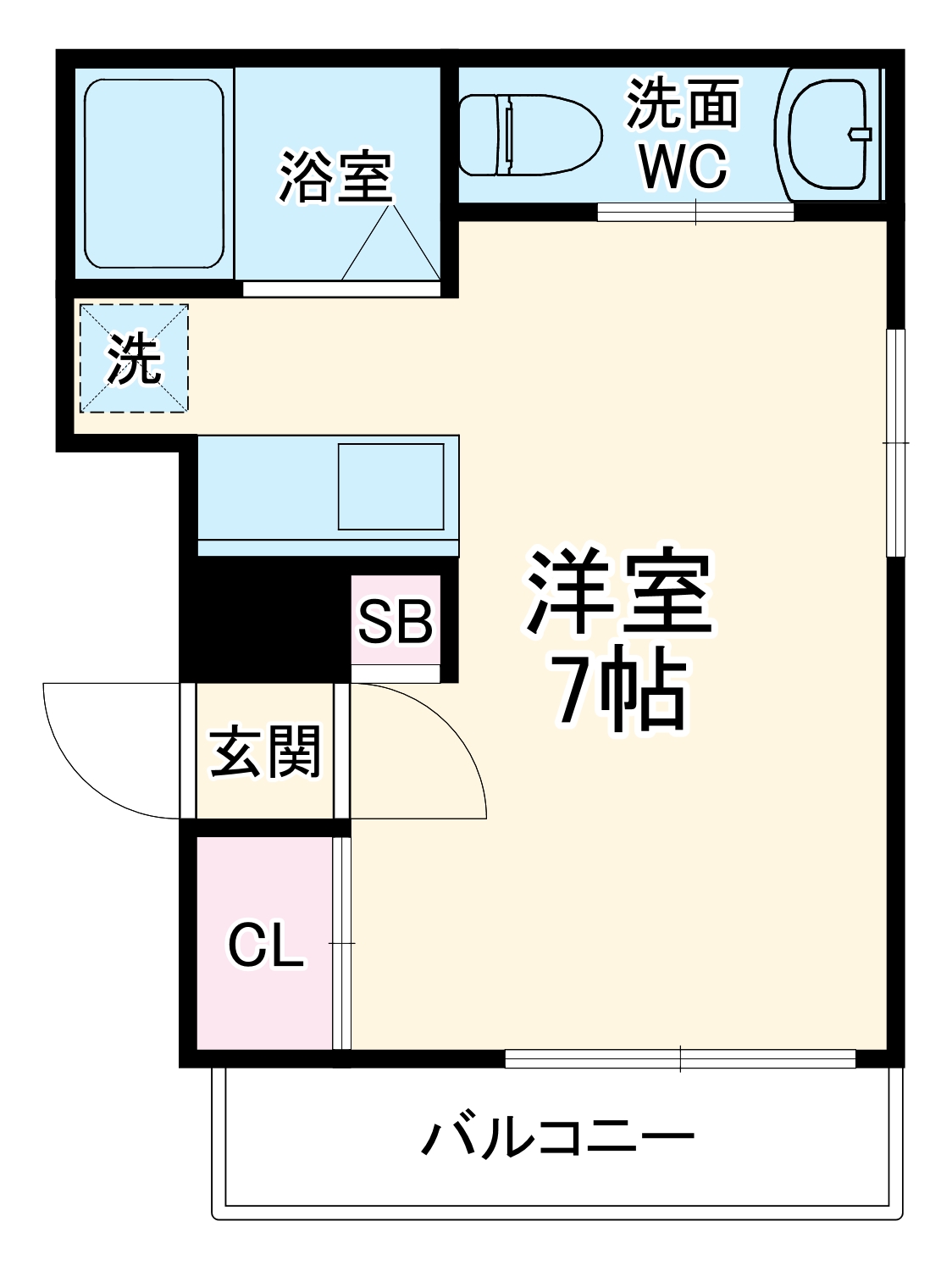 スカイハイツ南行徳の間取り