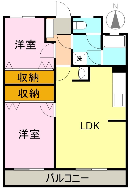 コーポ富士見の間取り