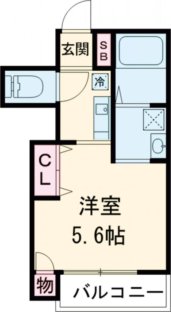 フェリーチェ谷保の間取り