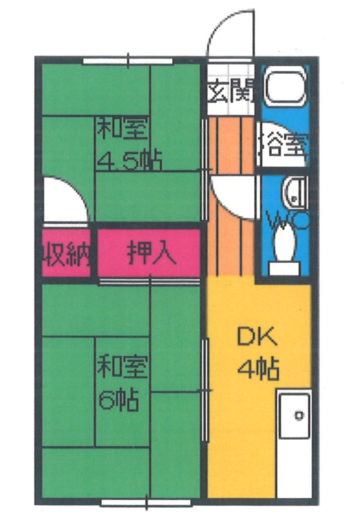 小豆餅ホームズの間取り