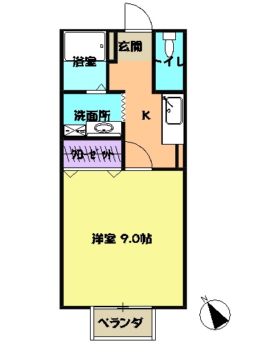 セジュールスミレの間取り