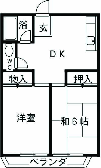 コーポみのりの間取り