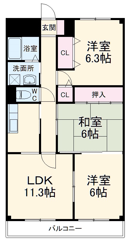 プレステージ15の間取り
