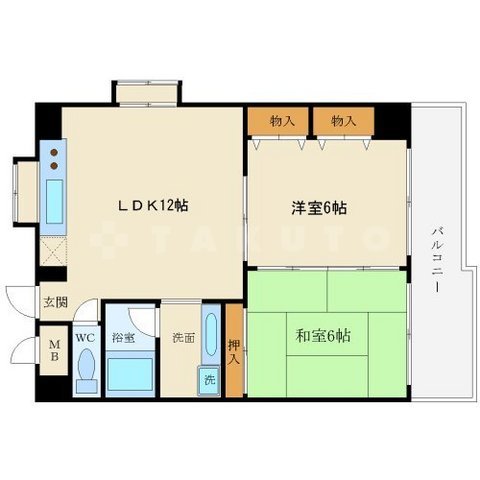 サンモール川上パート1の間取り