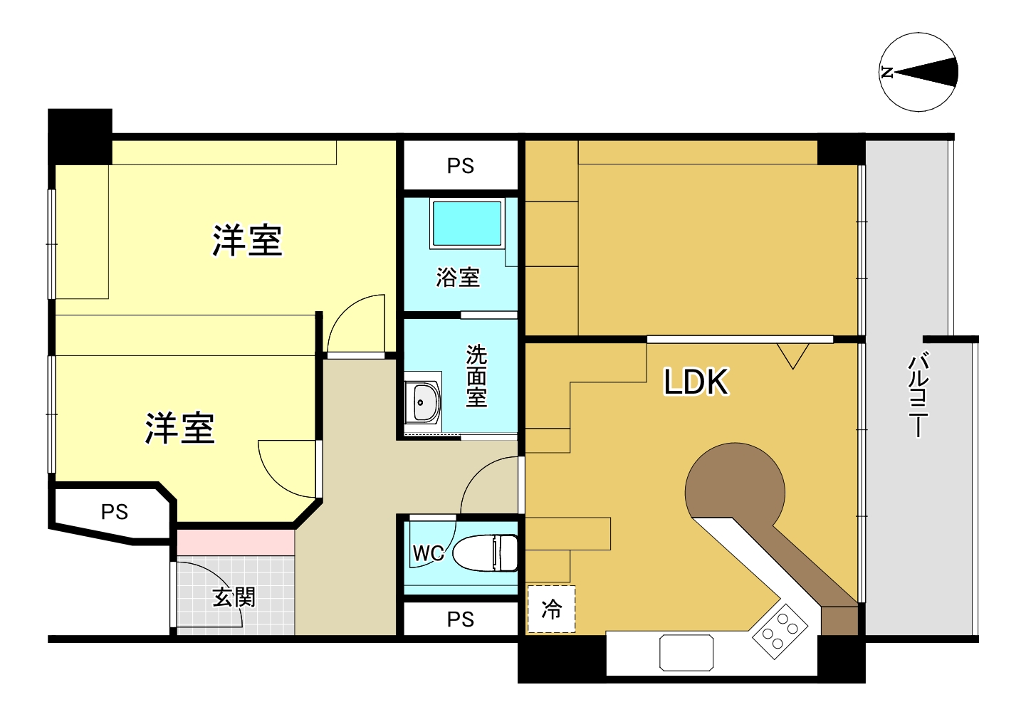 メゾン千里D3棟の間取り