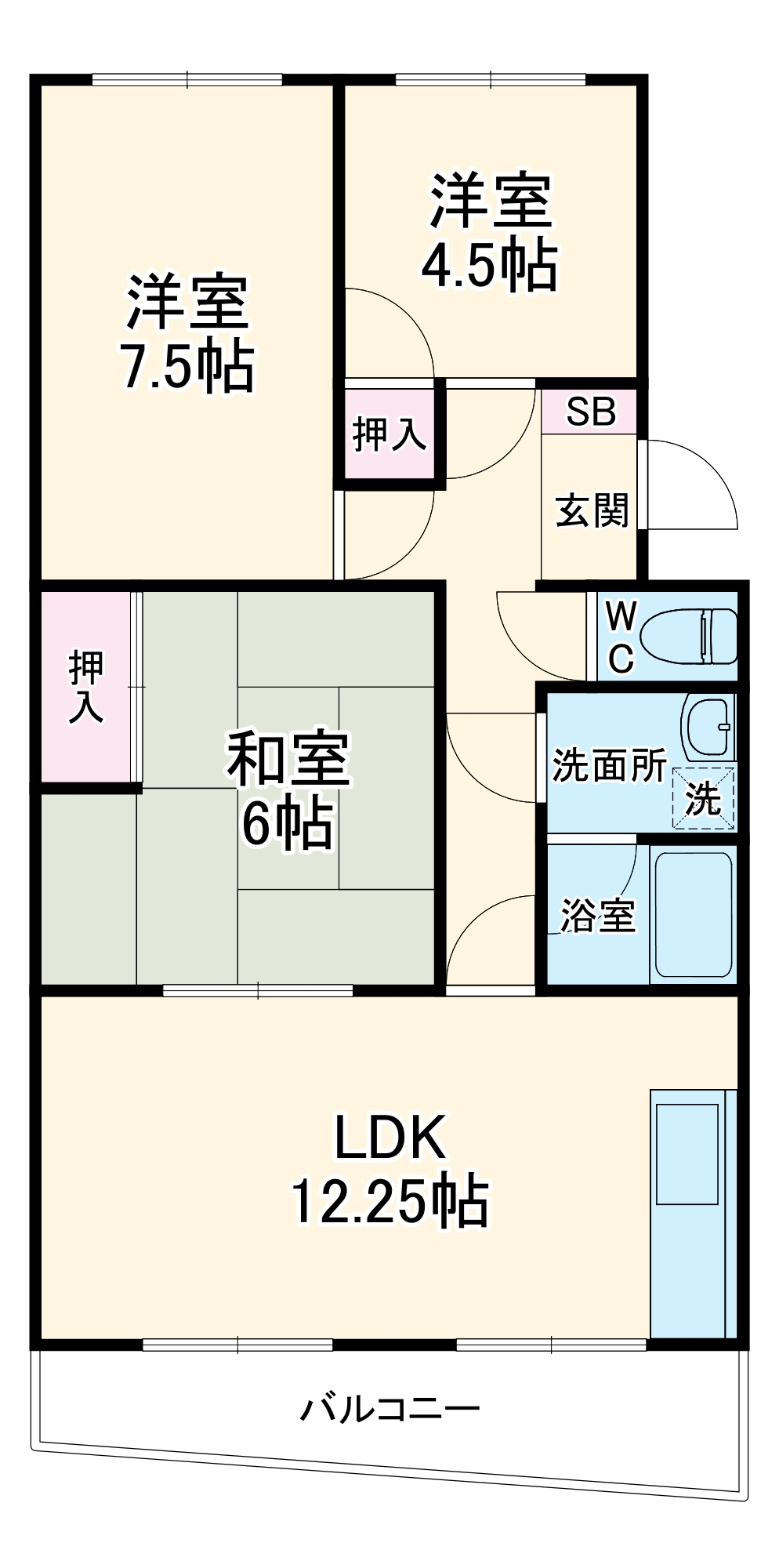 ハイブリッジⅡの間取り