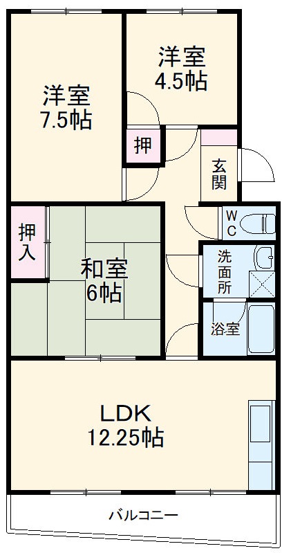 ハイブリッジⅡの間取り
