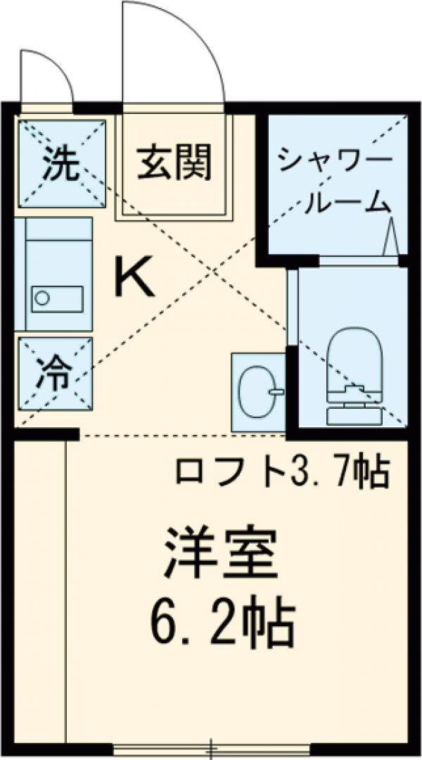 カルム大岡山・0204号室の間取り