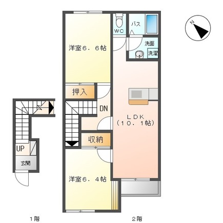 Green town Ⅱの間取り