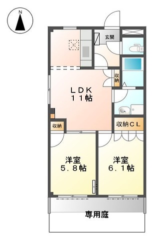 羽鳥の完工年月(2007年10月)築の賃貸アパートの間取り
