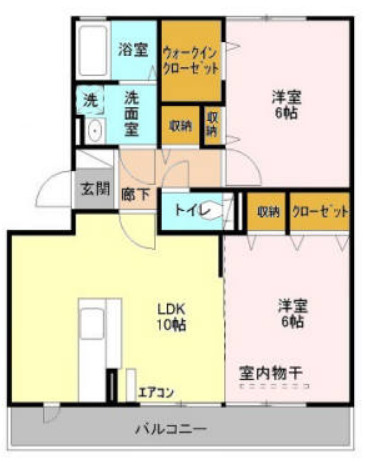 ラポールの間取り