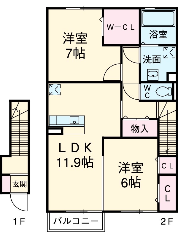 ソラーレ鳴海の間取り