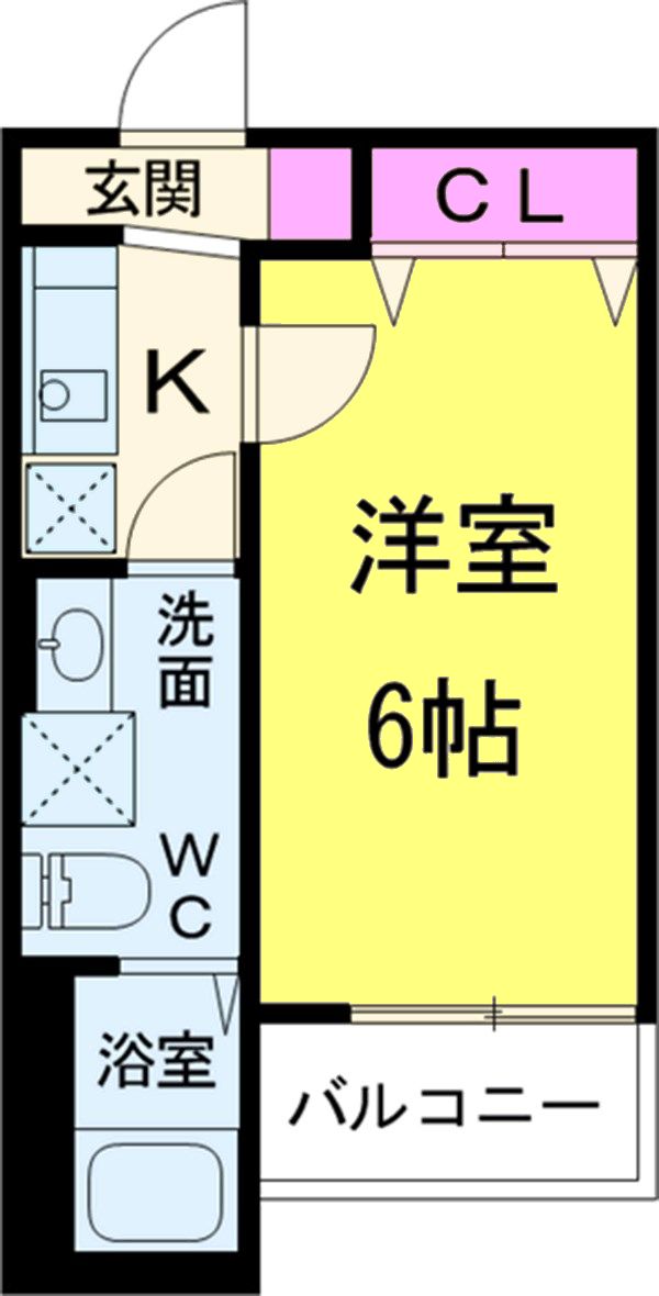ベルメント陣屋前B棟の間取り