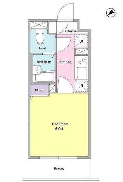 ＮＴＰＲレジデンス大井町・202号室の間取り